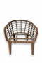 Hanah Home Manolya Conjunto de Jardín Marrón y Crema